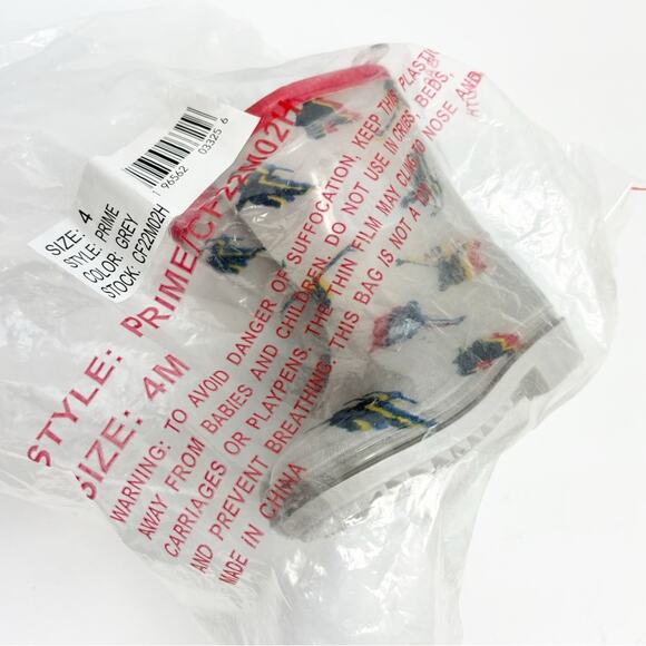 CARTER'S BOY PRIME RAIN BOOT GREY SIZE 4 BRAND NEW WITH TAGS - Picture 6 of 8